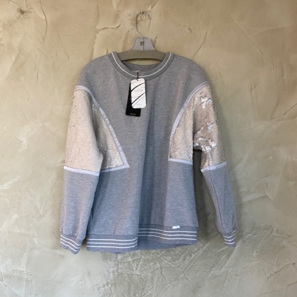 Big Size Sequined Sweat Top